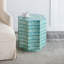 Tabouret avec design Capiz, bleu multi