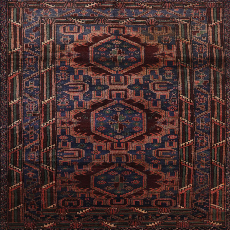 Southwestern Indoor Rug, Round 5'