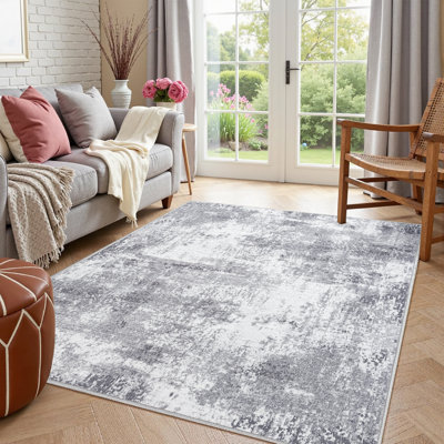 Tapis à motif abstrait lavable à la machine Arnedoy