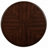 Solid Wood Round End Table with Shelf-1518809810