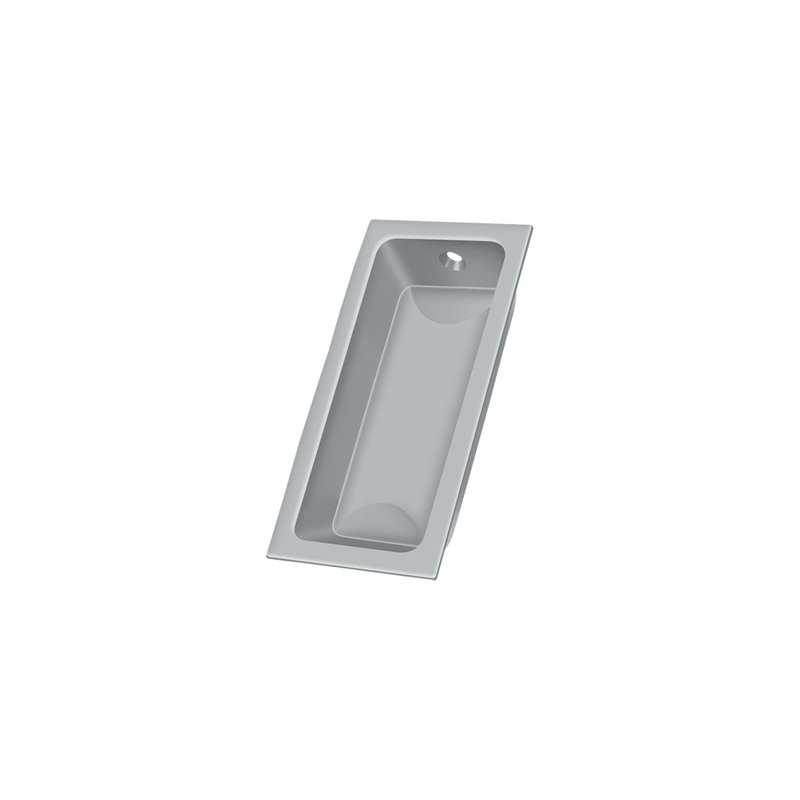 Flush Cup / Bin Pull, Brushed Chrome