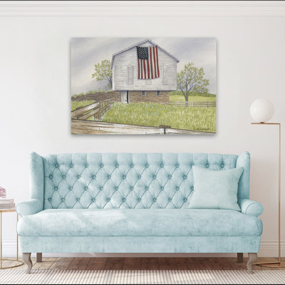 Patriotic Heartland - Contemporary Patriotic July 4Th American Flag Art