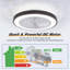 Bladeless Ceiline Fan with Light, Led Dimmable 6 Speeds Reversible Ceilins Fans for Bedroom-1249962976