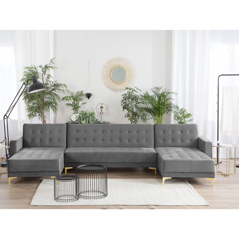 Dublin 5 Seater Velvet Sofa Bed