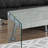44"L Rectangular Grey Laminate And Tempered Glass Coffee Table