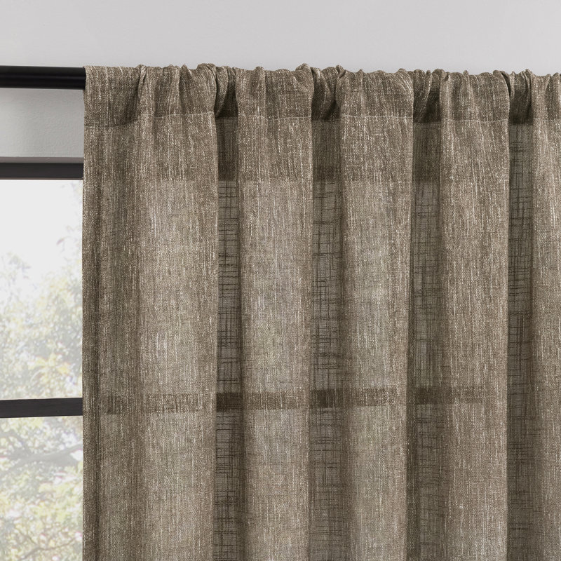 Indigo Road by Egypt Sherrod Correo Gradient Ombre Semi-Sheer Rod Pocket Curtain Panel, 50" W x 96" L