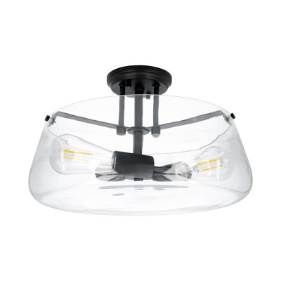 Plafonnier semi-encastré 3 lumières 15,13 po