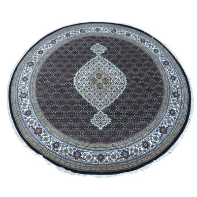 Gracyn One-of-a-Kind 8'3" Round Wool Area Rug in