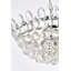 Luminaire suspendu bol unique à 5 lumières avec accents de cristal Abel-2097298377-2097298378