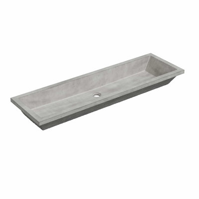 Arcata 48" Undermount Concrete Trough Bathroom Sink