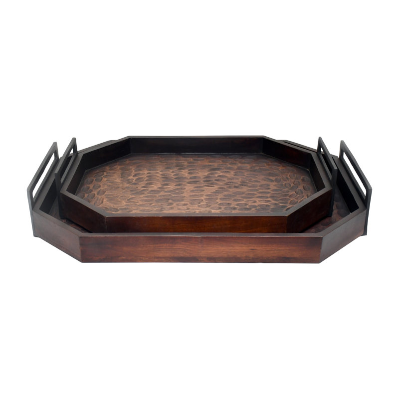 Wood Tray - Set of 2