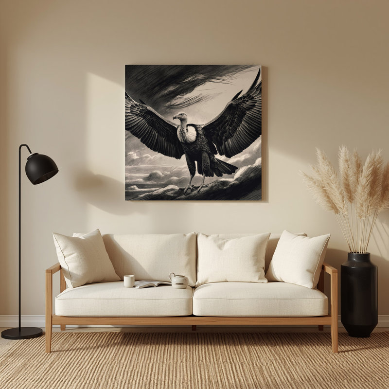 Art mural en métal gris, 12" H x 12" W