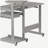 Full-size computer work station desk, gray-1353235220