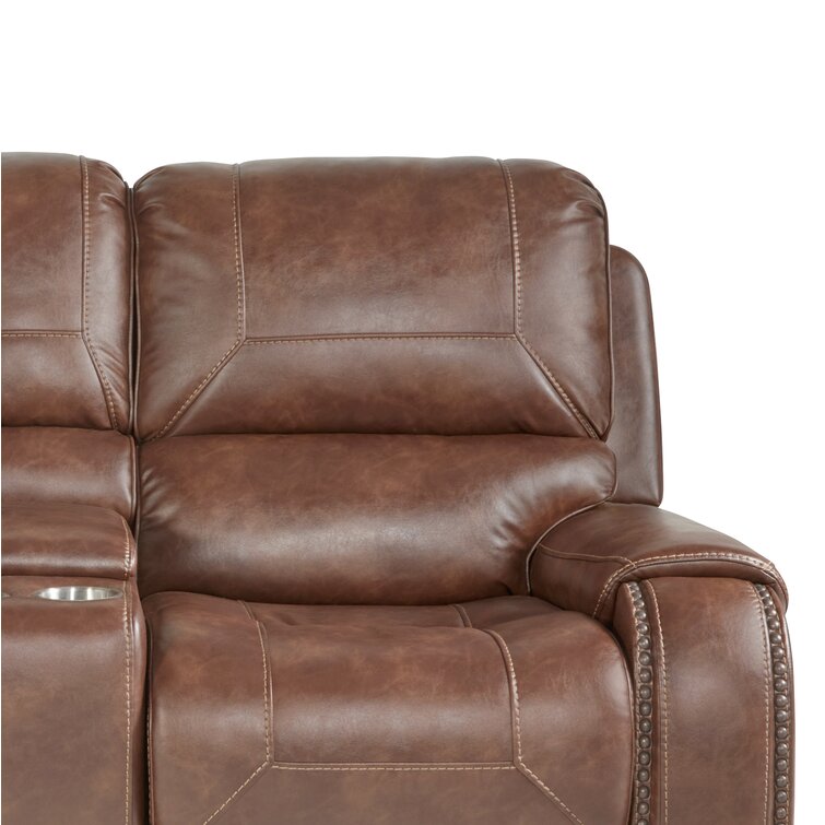 Brentwood Nubuk Faux-Leather Chair Pad 4-Pack, Brown