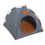 Tente pour animaux avec matelas en rotin-671442068