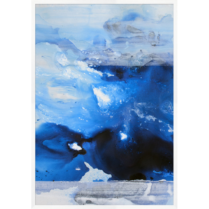 «Blue Sky», reproduction d'art encadrée sur verre