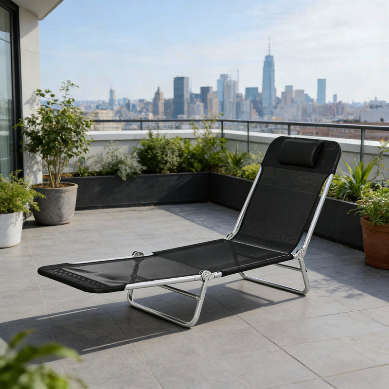 Convenient Tanning Chair,Folding Chaise Lounge Chair