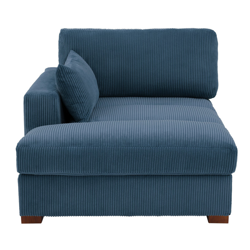 Upholstered Chaise Lounge, Left Hand Facing