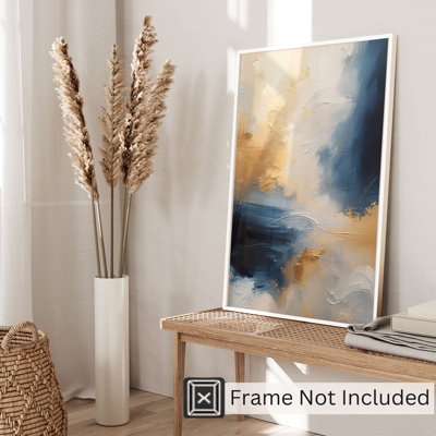 «Abstract Brushstroke Elegance I», reproduction d'art non encadrée