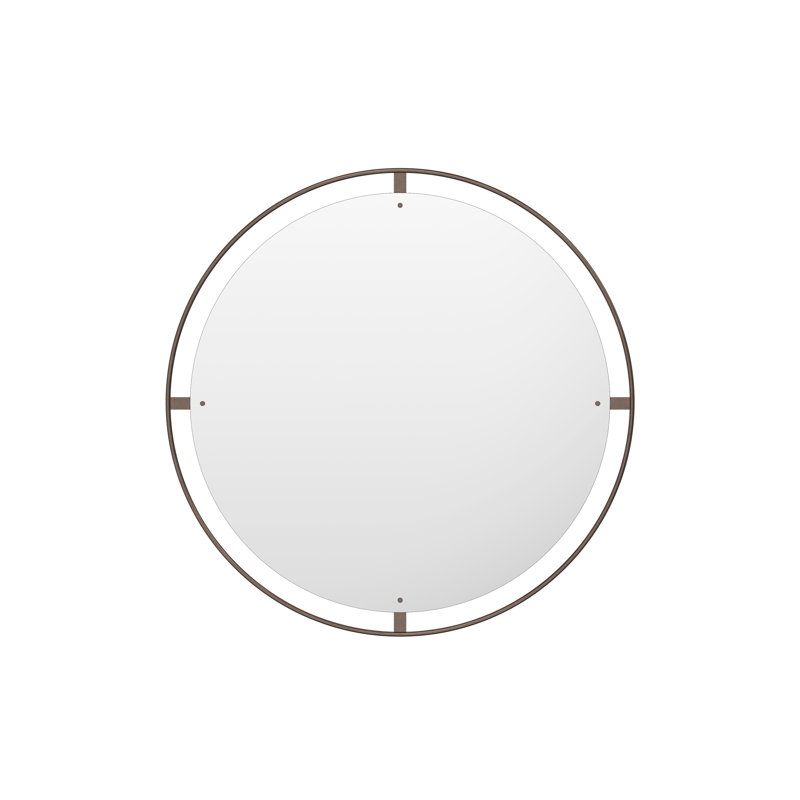 Nimbus Engineered Wood Mirror, 23.6" x 23.6", Bronzed Brass