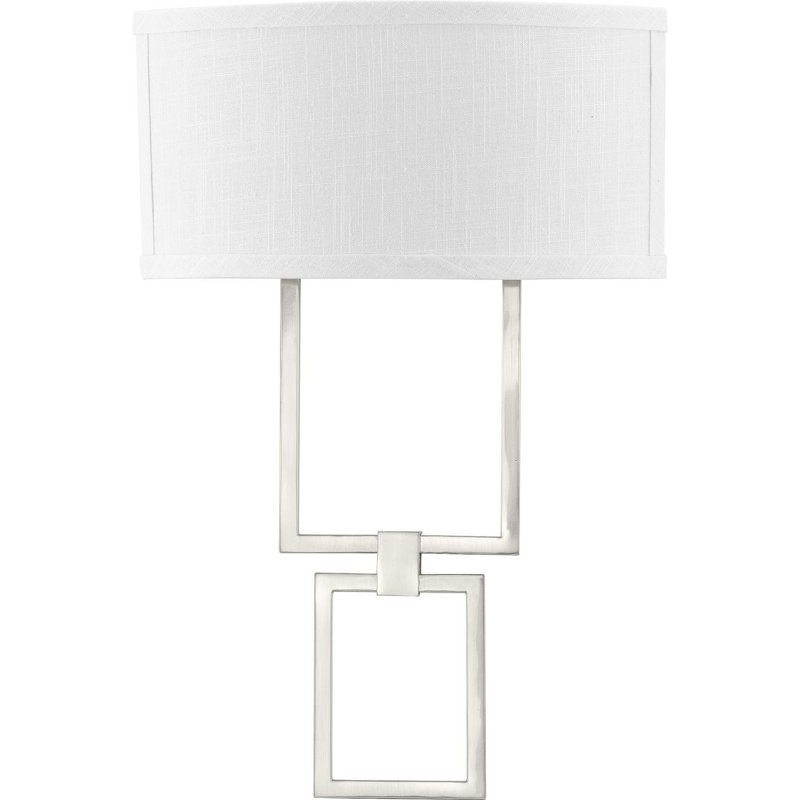 Izabella Flush Mounted Sconce, Brushed Nickel