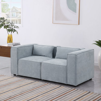 Canapé modulaire, tissu modulaire en chenille, simple et grand, le siège et le dossier sont très doux. This Is également A Knock Down Canapé