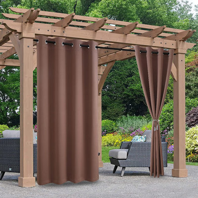 Chaput Outdoor Blackout Curtains / Drapes Single Panel