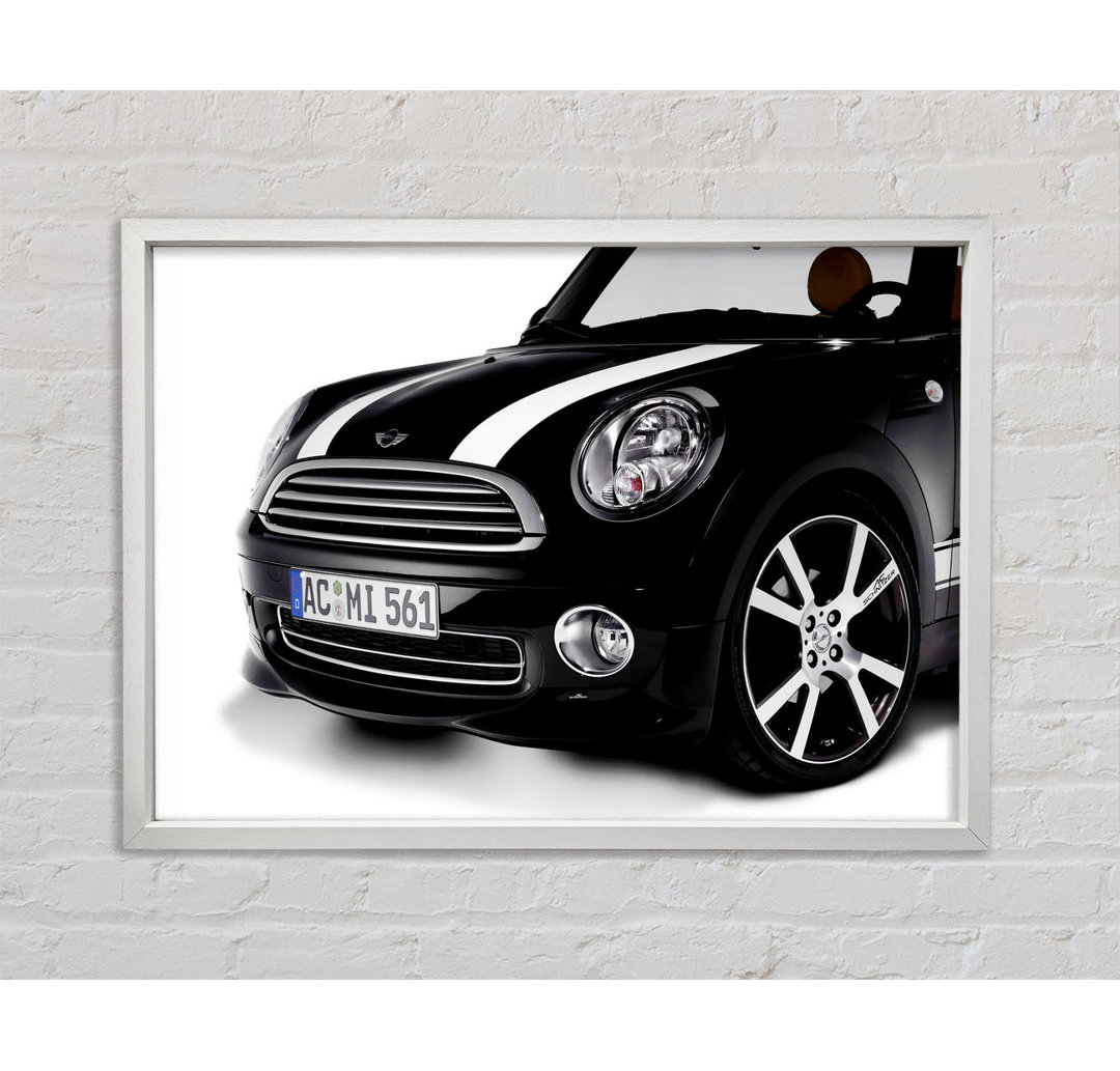 Mini Coop Front Grill - Einzelbildrahmen Kunstdrucke auf Leinwand