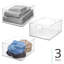 Plastic Storage Bins with Handles for Household Storage and Organization - Ideal for Kitchen, Bathroom, or Home Office