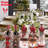 Christmas Santa Claus and Reindeer Decorative Accent