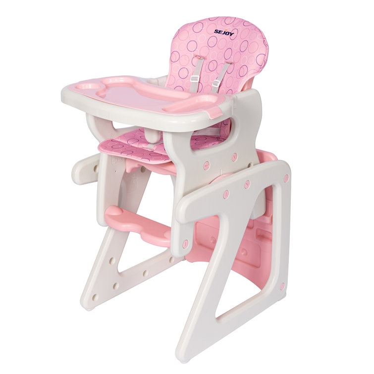 SEJOY Umwandelbare Baby Hochstühle mit abnehmbarem Tablett Kinder Baustein  Tisch und Stuhl Set