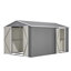 Remise de rangement extérieure en métal 8 x 12 pi avec porte latérale supplémentaire