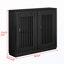Armoire cannelée évidée avec 2 trous de sortie et rangement-130178075