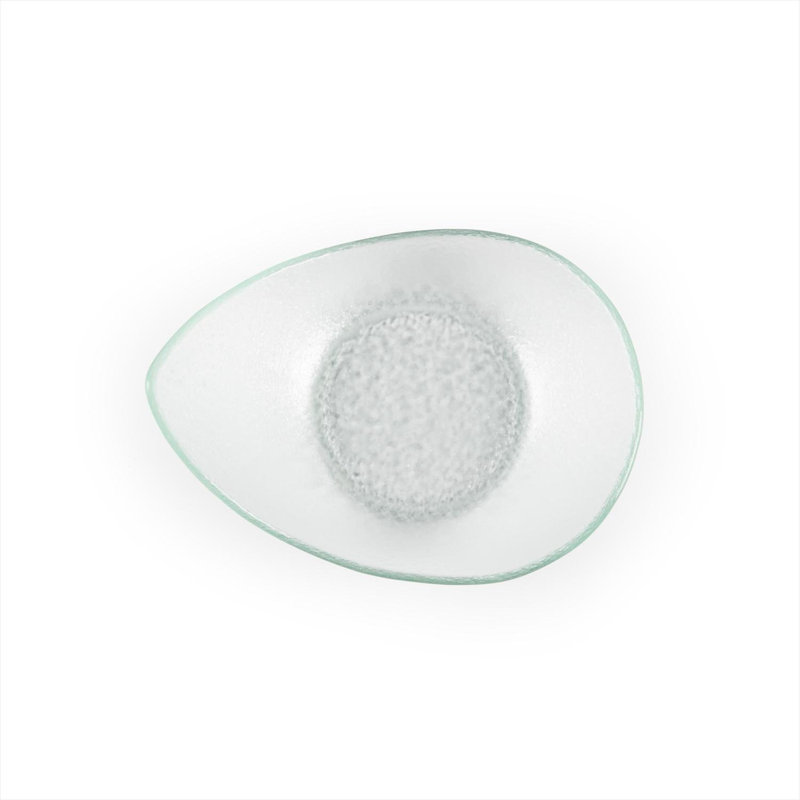 Vaisselle en verre 7,5 po x 5,75 po x H: 3,25 po 10 oz. Bol en verre transparent ovale (ensemble de 4)