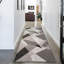 Tapis gris à motif géométrique Huw-222861510