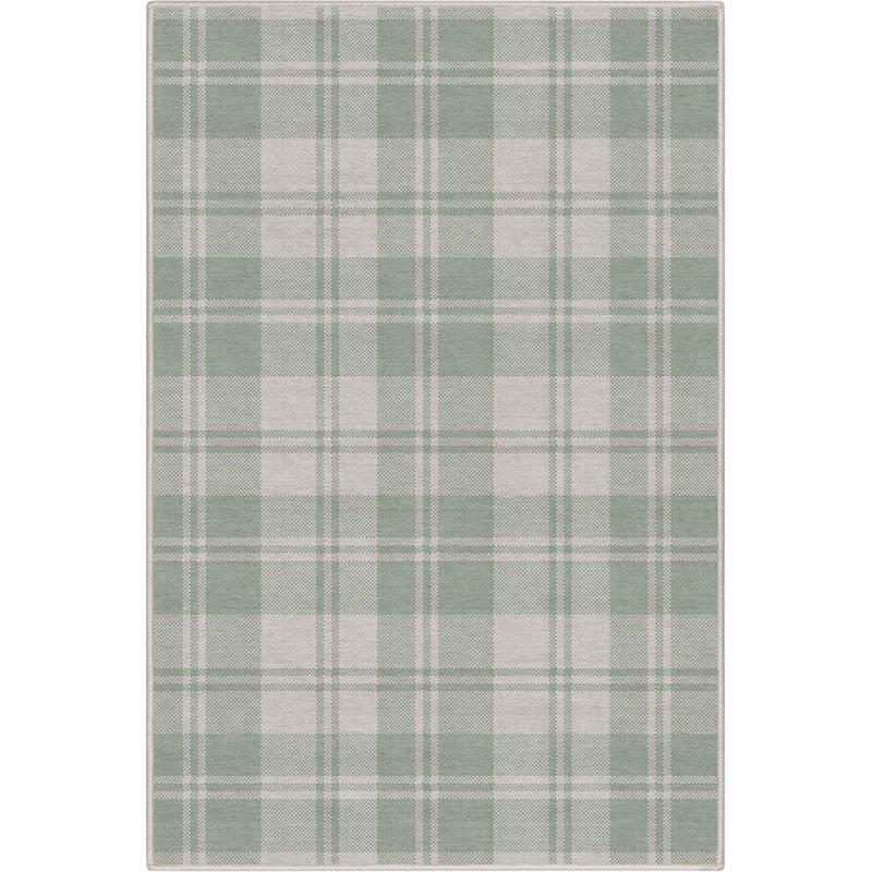 Tapis vert tissé à plat Kehr, Rectangle 3 pi 3 po x 5 pi