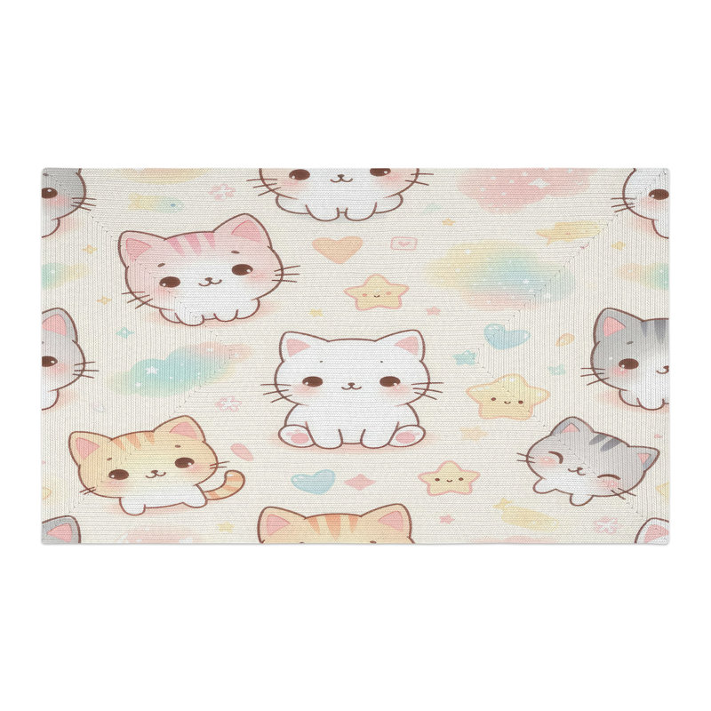 Tapis tressé Sweet Pastel, Rectangulaire 3 pi x 5 pi