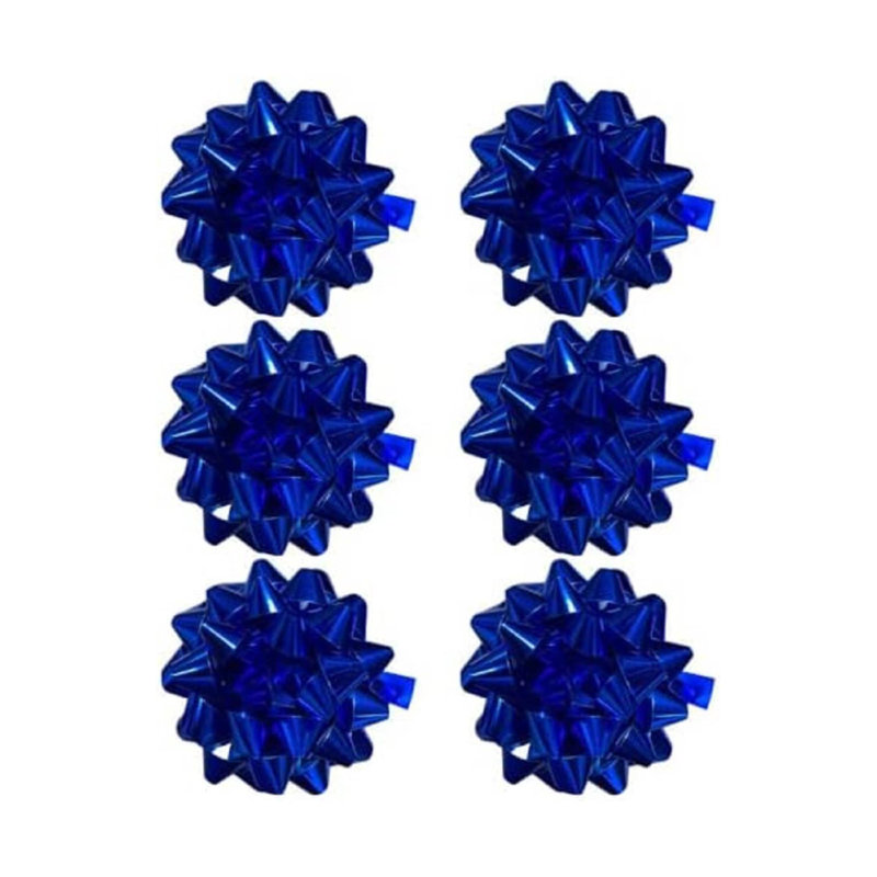 Boucles de 6 pouces par paquet de confettis décoratifs PMU (6 / paquet), Royal métallique