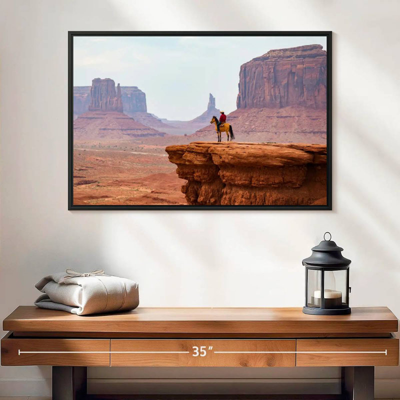 Lelar Cowboy Of Monument Valley, 17" H x 25" W