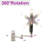 Wall Mounted 8"Makeup Mirror With 1X/10X Magnification Makeup Mirror-1803749014