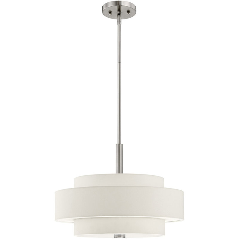 Luminaire suspendu sphère 4 lumières Aaiyana, Nickel brossé
