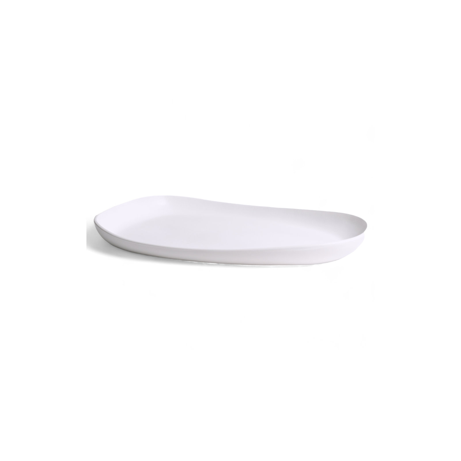 Stoneware Long Serving Platter, White