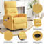 Fauteuil inclinable manuel avec chaise berçante, pivotant et pivotant à 360 °-387301275-387301279
