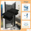Porte de douche pliante sans cadre KeepTech 30 x 72 po x l 30,5 po x H 72 po, finition noir mat, verre trempé transparent de 1/4 po (6 mm) de style GSC, portes de douche pliantes à panneau pliant, installation réversible, certification ANSI, style roul-109767858