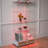 Modern Glass Display Cabinet With Large Drawers-1451932908