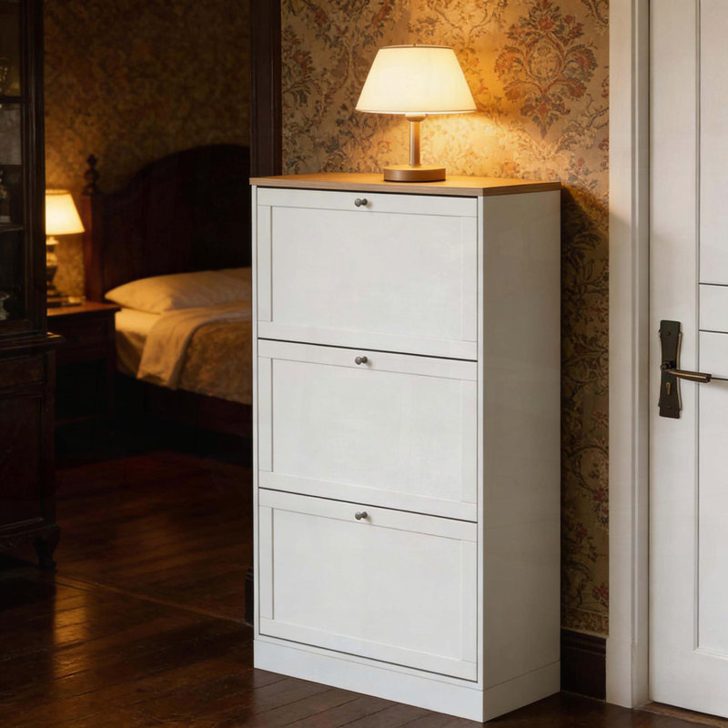 Armoire de rangement mince pour chaussures