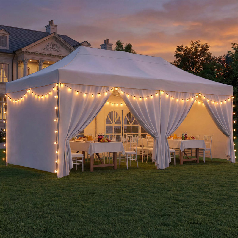 10' x 20' Heavy-Duty Party Tent, Waterproof Event Shelter with Removable Sidewalls, 10' x 20'