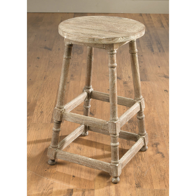 Fusae 28" Bar Stool, Weathered Gray