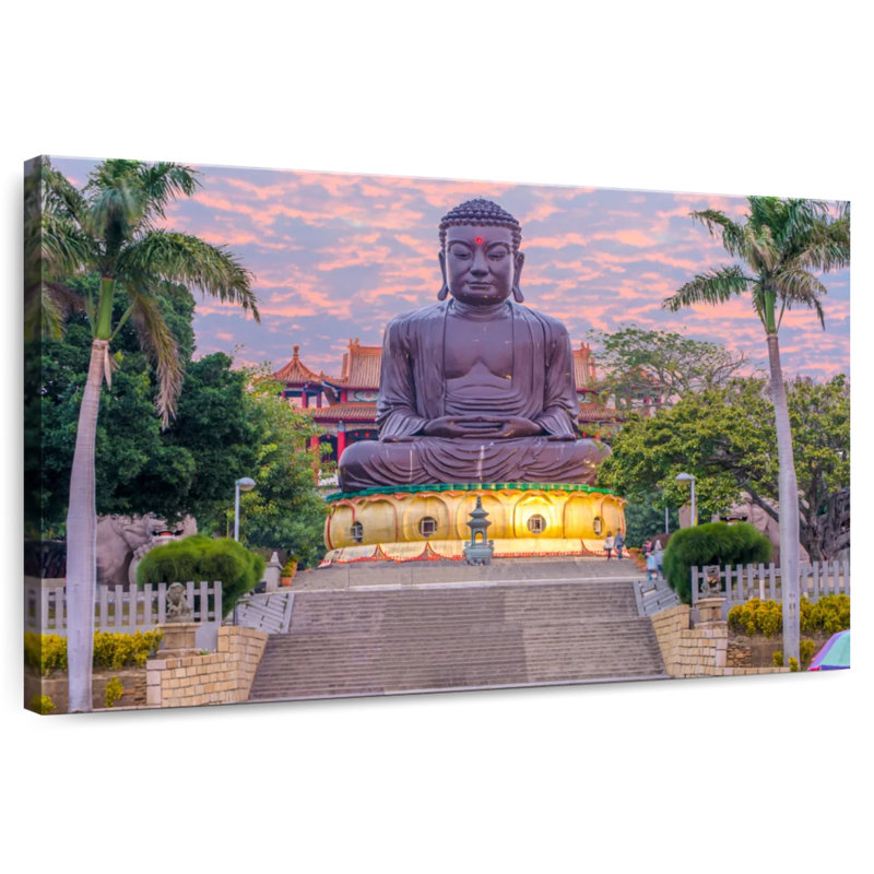 Statue de grand Bouddha Adella Changhua, H 26 po x l 39 po
