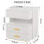 Table de chevet en fritté avec trois tiroirs-928878504